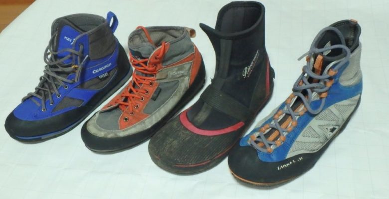 モンベル】【キャラバン】【渓流釣り用】それぞれ比較した沢靴の選び方 